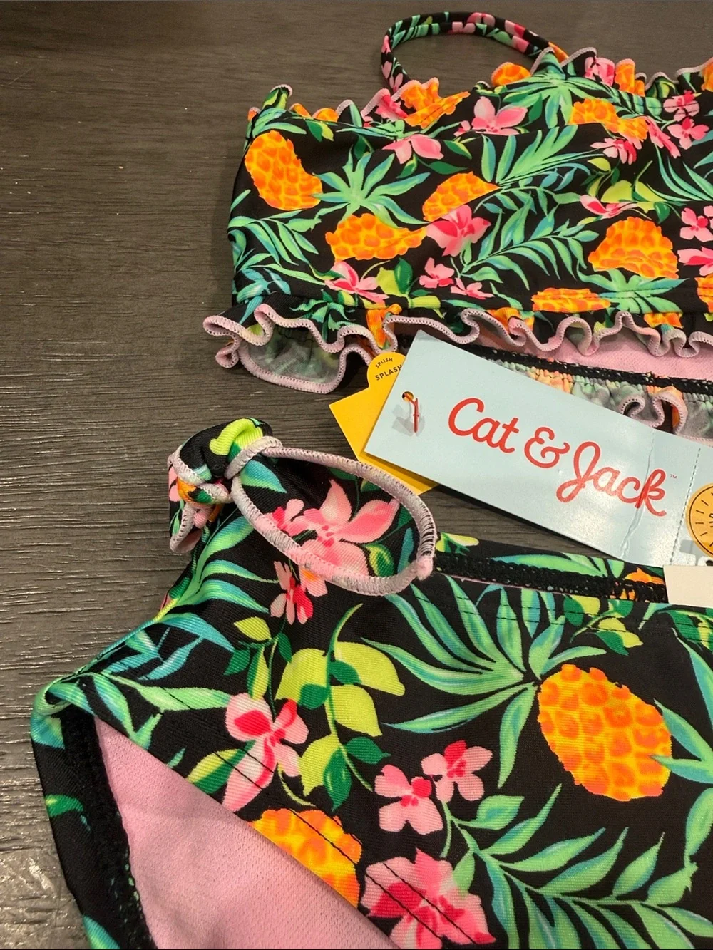 Girls' 'Sweet Pineapple' Printed Bikini Set - Cat & Jack